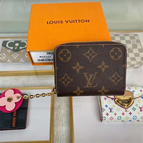 louis vuitton wallet purse and coin purse red